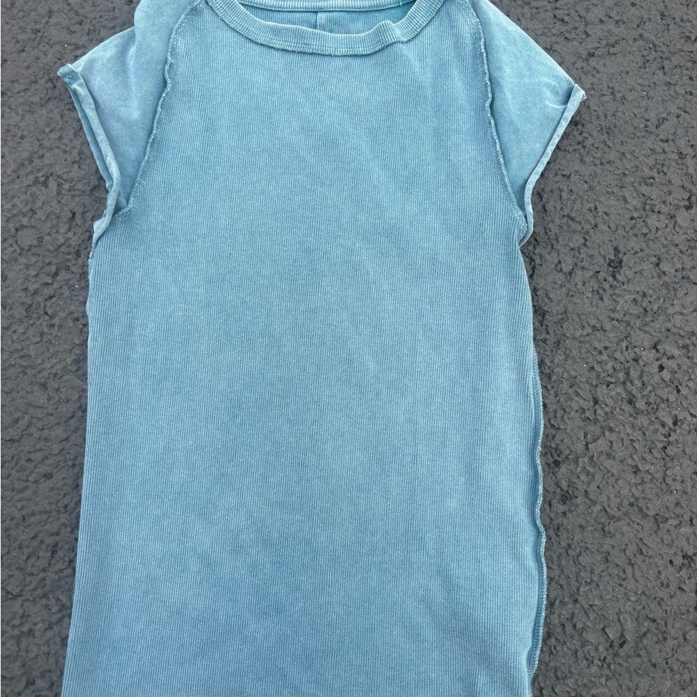 We The Free Sky Blue Short Sleeve Tee